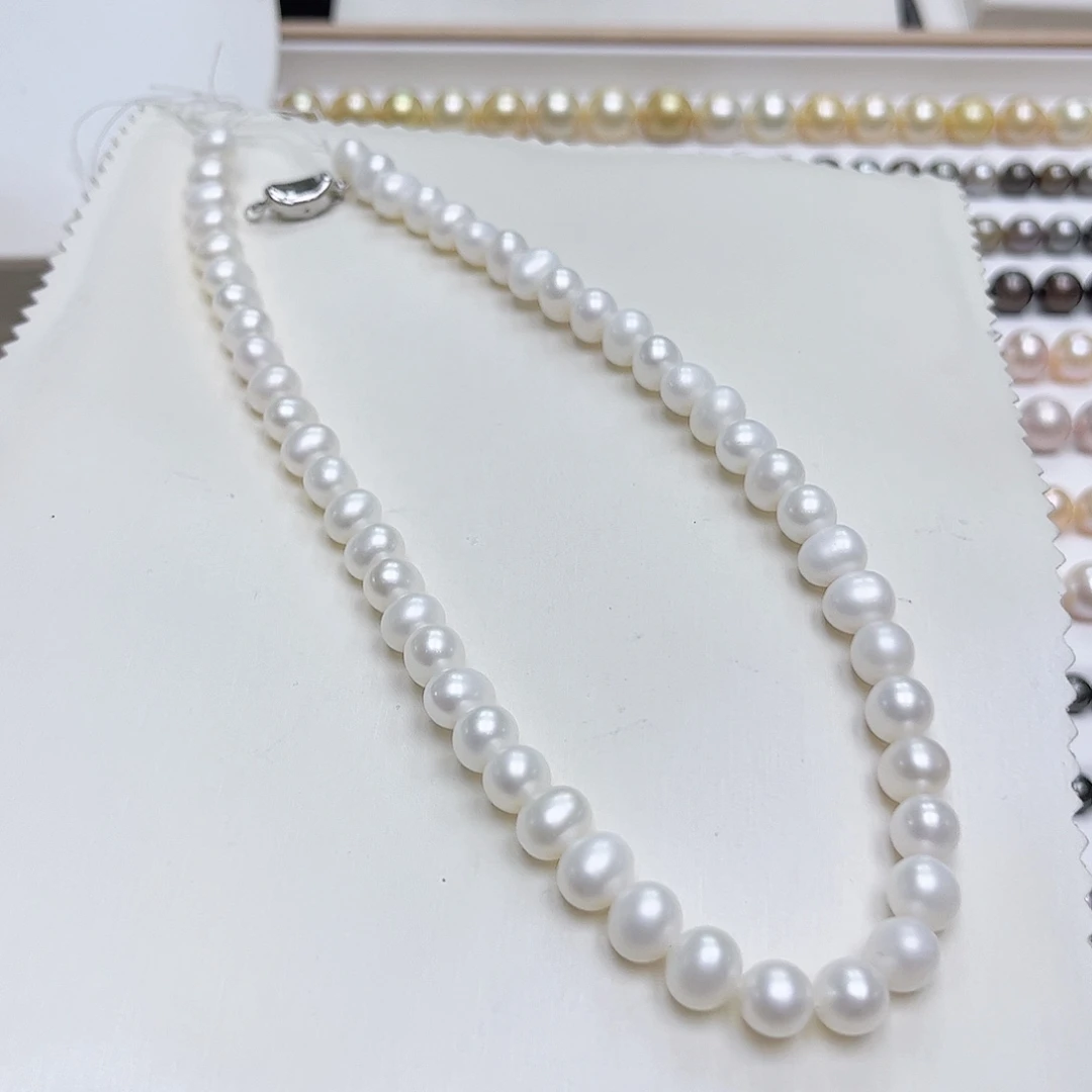 淡水珍珠颈饰未镶嵌7-9内 无核