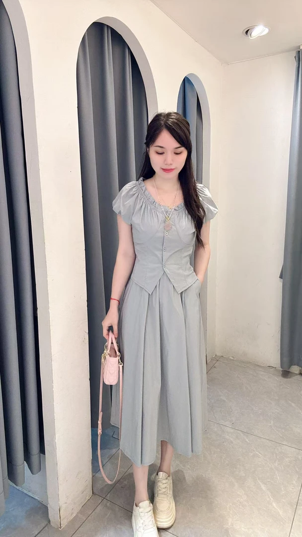 丹妮丝时尚减龄两件套显瘦减龄洋气两件套套裙