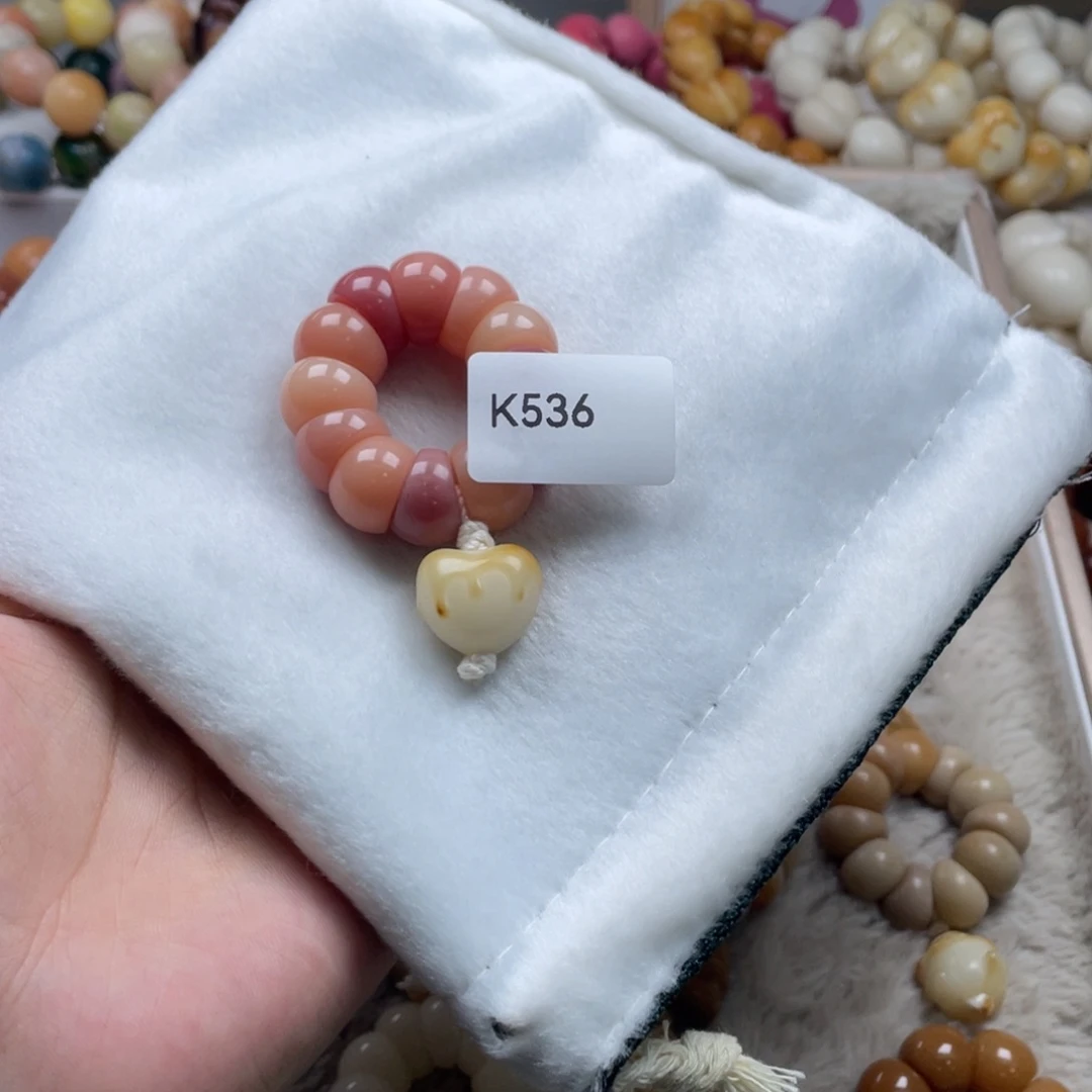 吊坠菩提根/象牙果K536蒜瓣手捻13mm一串微瑕