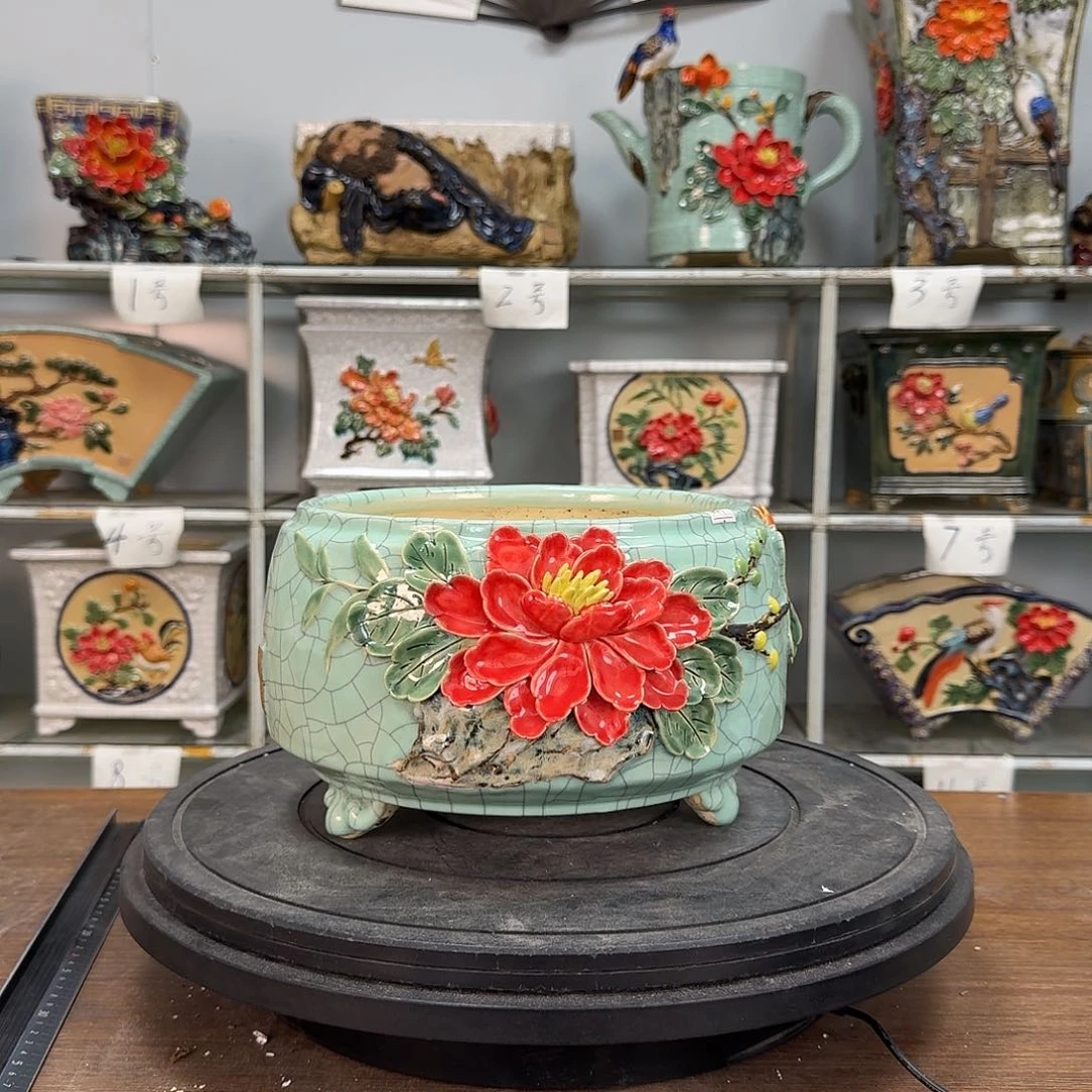 红陶小**@石湾盆168