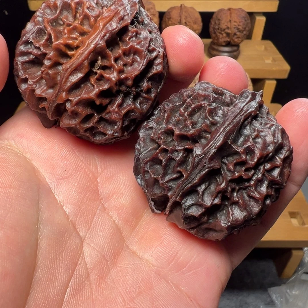 吊坠文玩核桃凤凰牡丹44mm