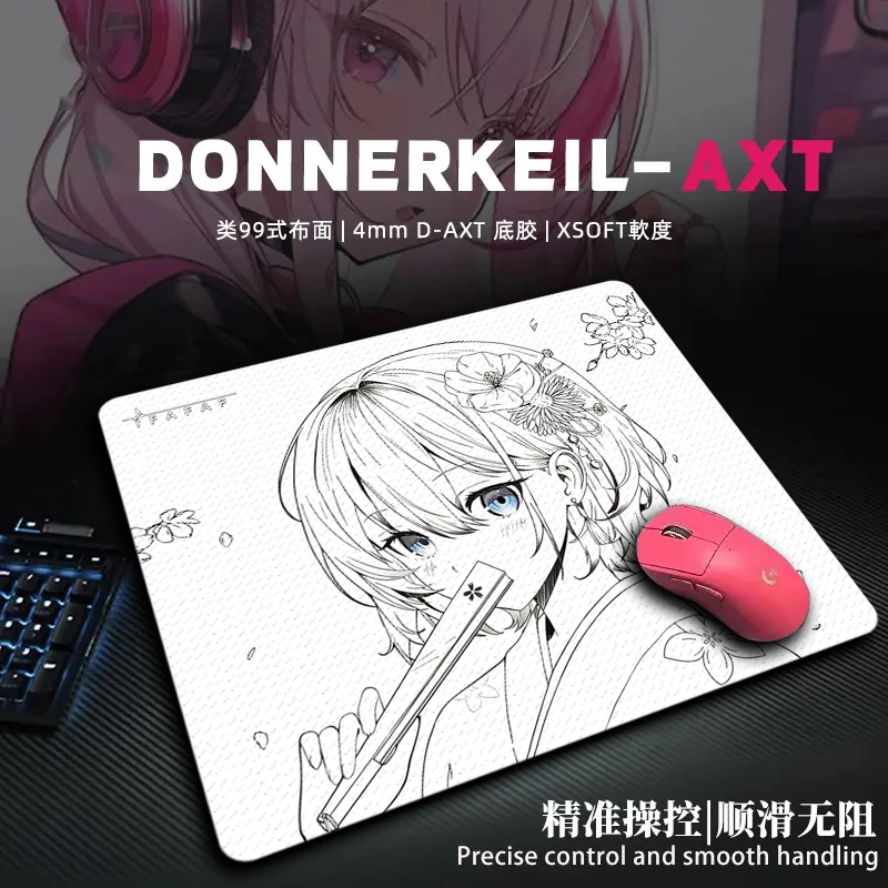 物语MONOGATARI 花绫Hanaya中性原创二次元电竞游戏鼠标垫FPS