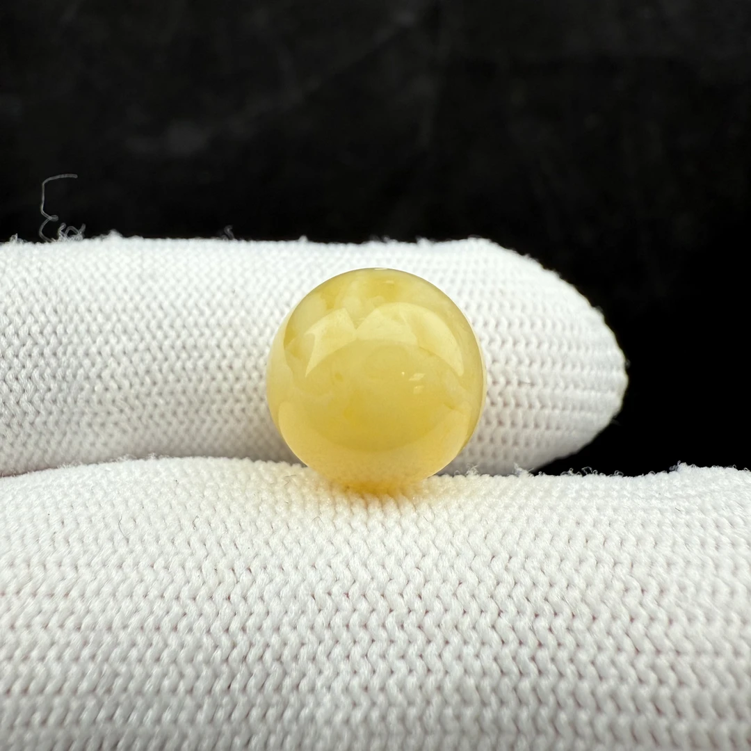 D3595天然蜜蜡 微瑕特价圆珠 13mm支持复检假一罚四