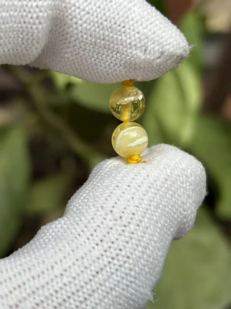 2940天然蜜蜡琥珀圆珠6.5mm