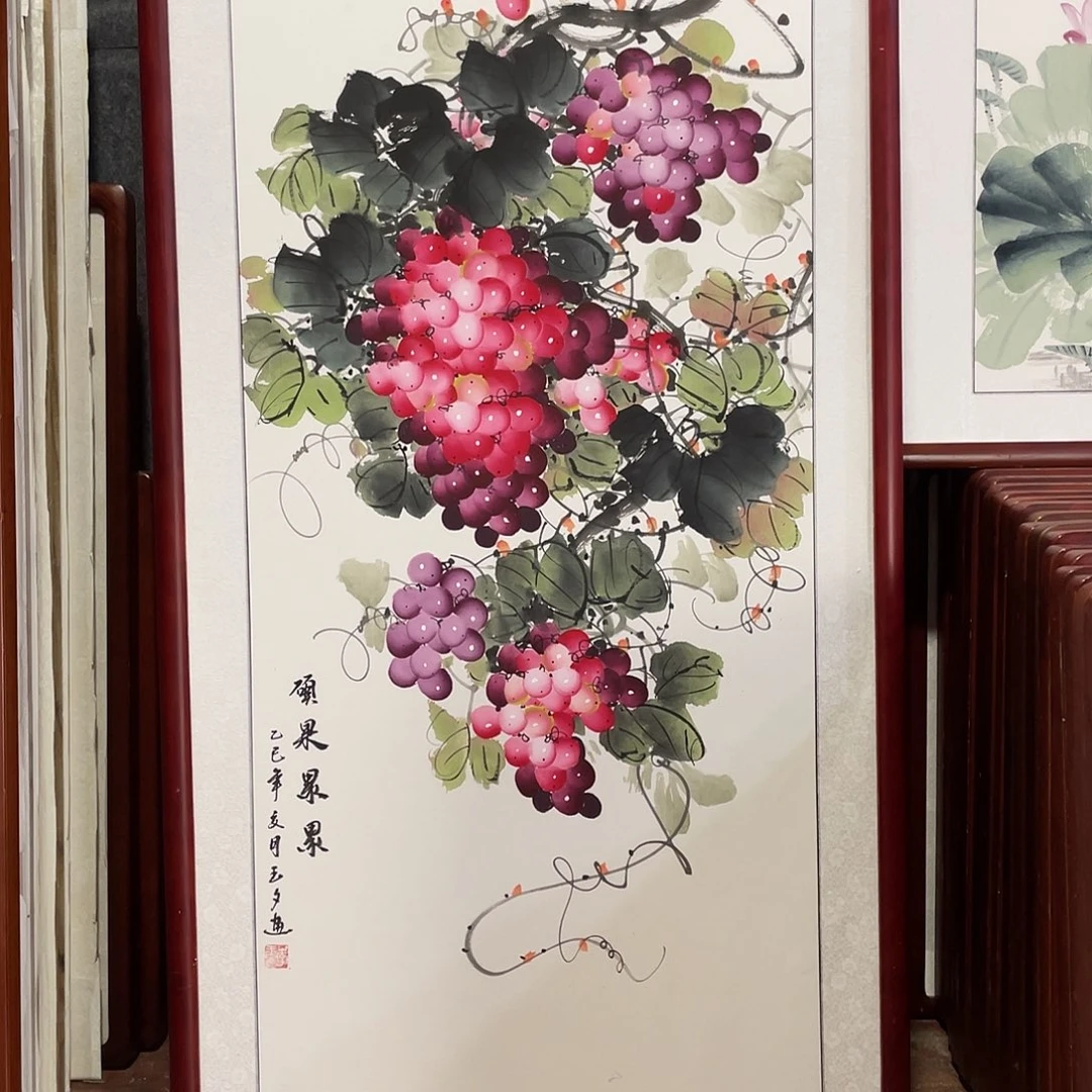 国画带框尺寸63*123厘米