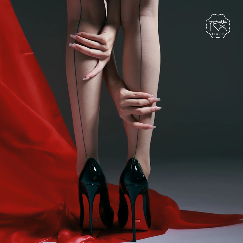 后竖线黑丝【情丝】大免脱超薄1D一线裆丝滑连裤袜性感虾线诱惑丝袜