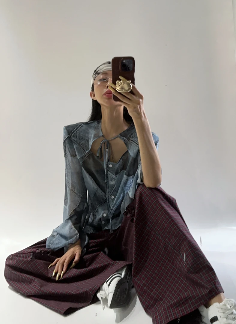 VIVISPLENDID20355#（定制福利款NO退NO换）波嬉风印花防晒衬衫