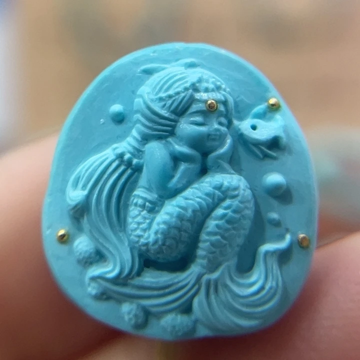 绿松石未镶嵌珠宝奇石