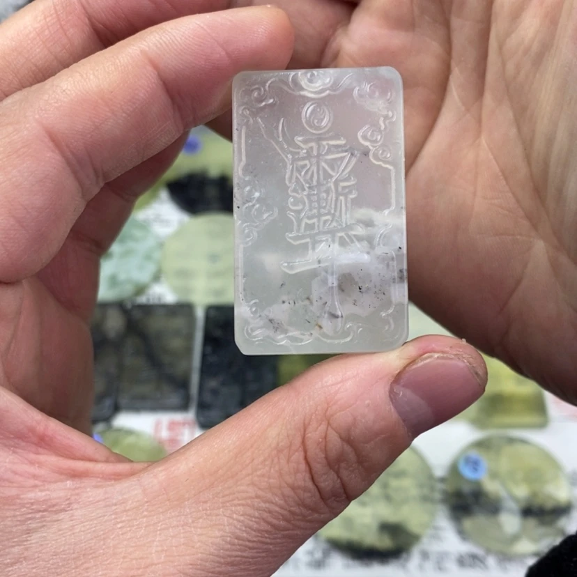 【闪购商品】岫玉颈饰未镶嵌鶴*?岫玉吊坠