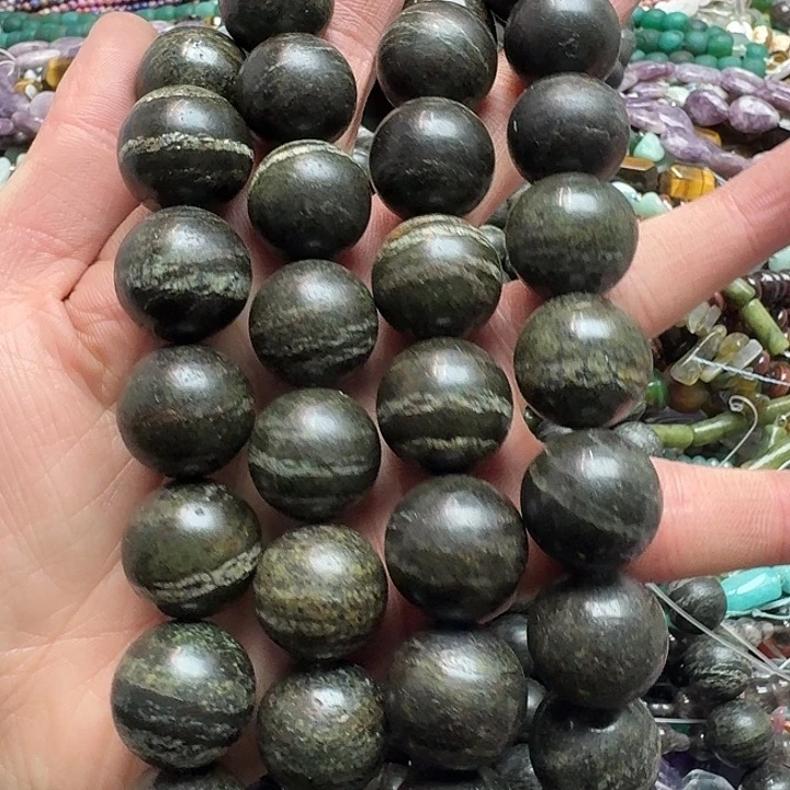 玛瑙/玉髓未镶嵌珠宝半成品一条20mm银线石