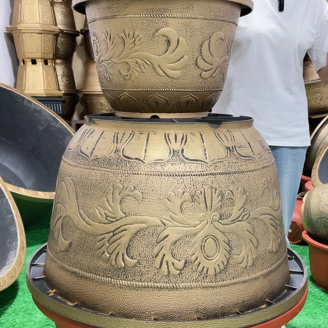 园盆古铜一米一个