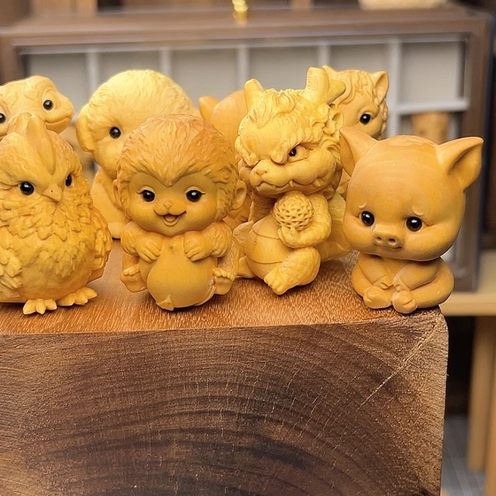 十二生肖一整套十三个摆件