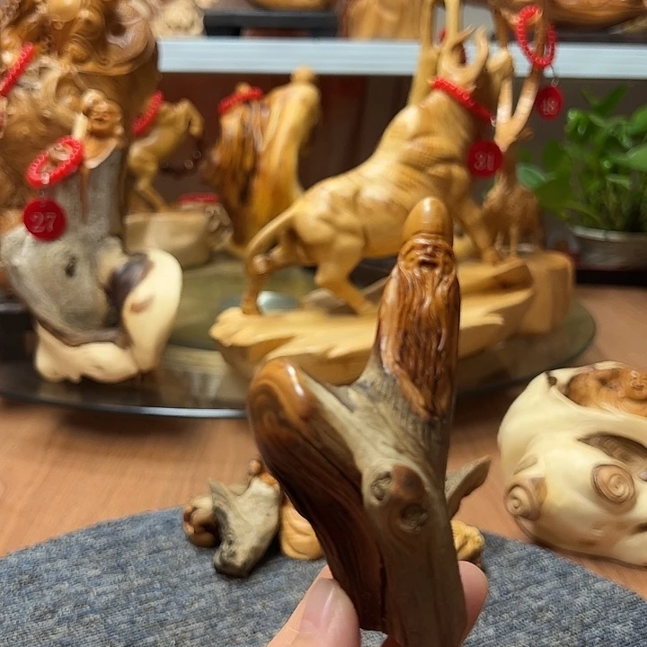 柏木把件崖柏摆件