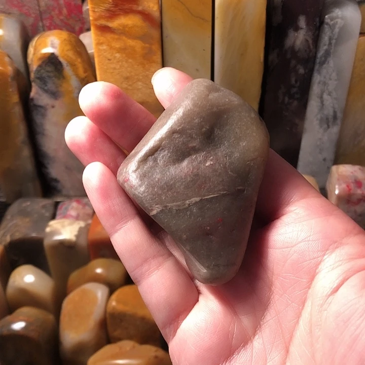 昌化石印石昌化牛角冻底原石