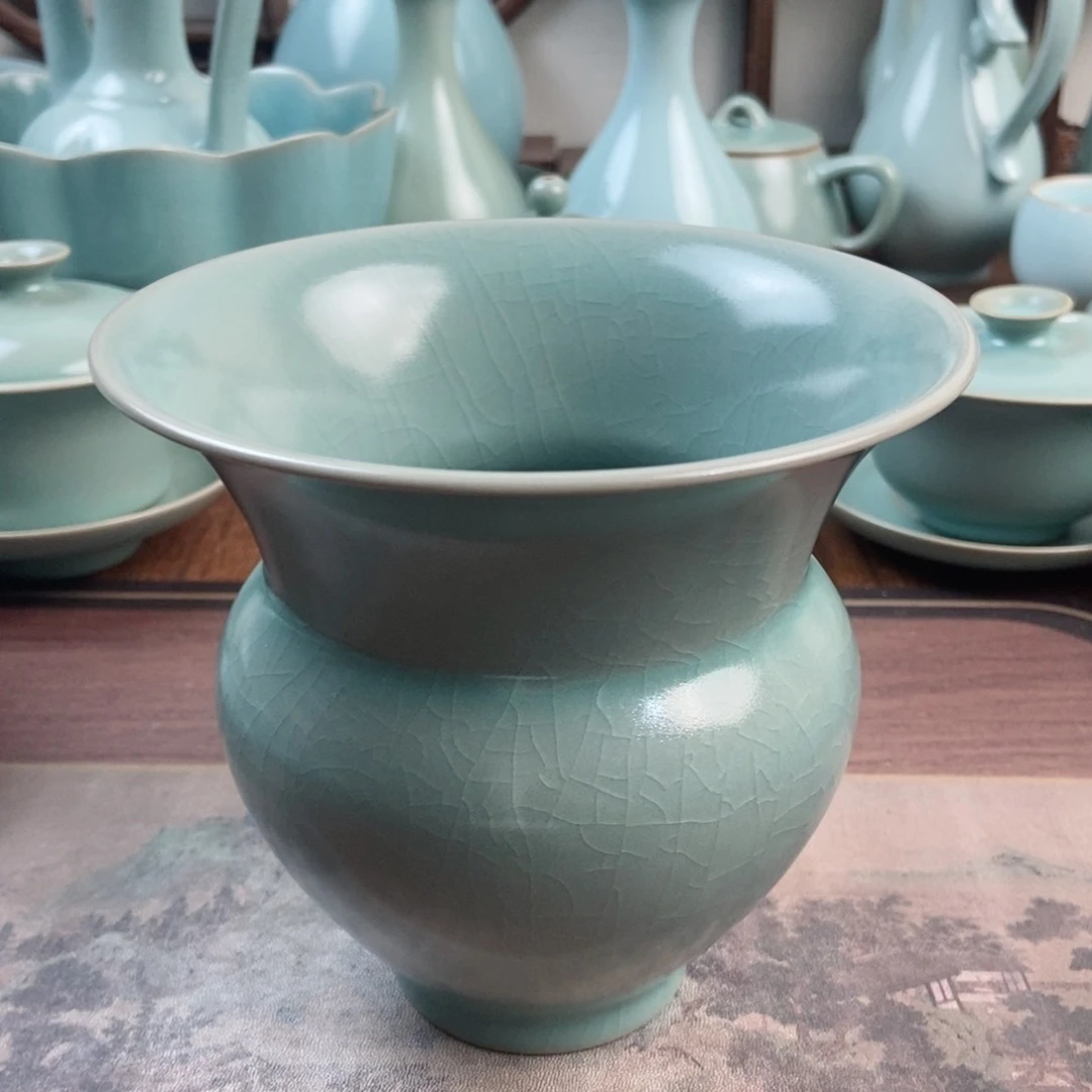 摆件瓷原产地原矿汝瓷～茶器