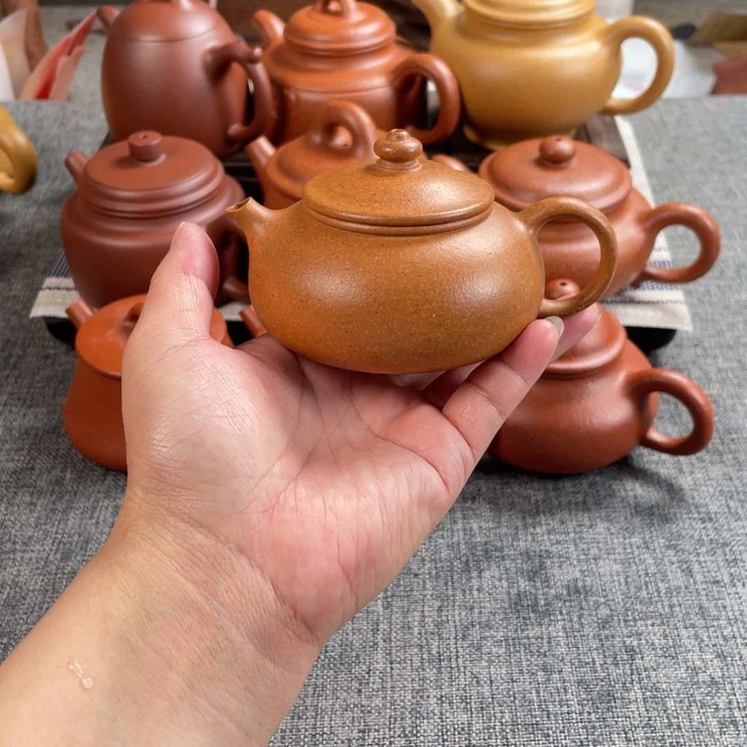 茶壶紫砂黄段寒江全手30目140