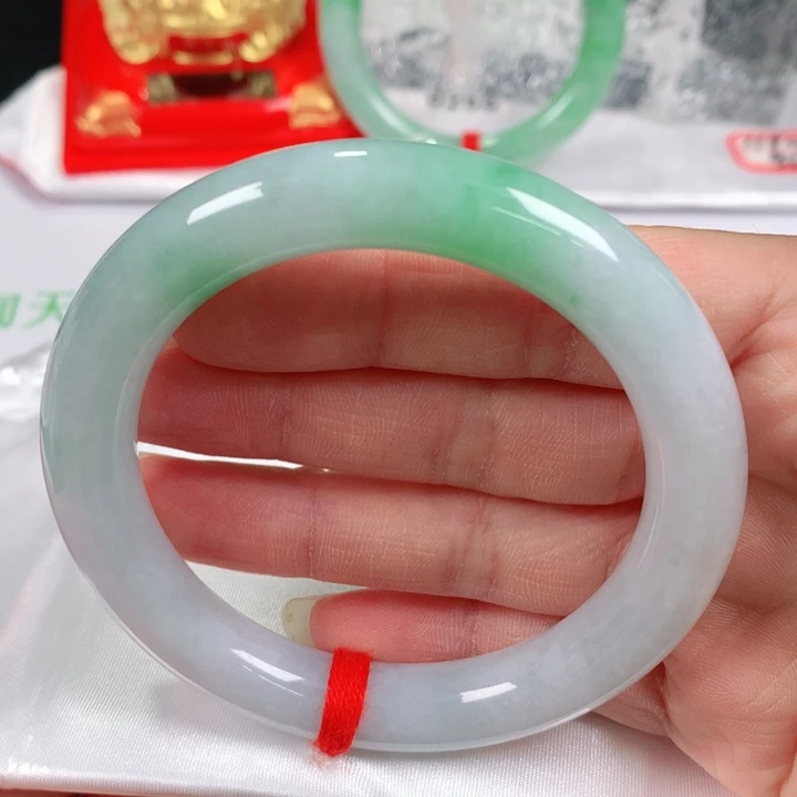 未镶嵌手镯翡翠   编号0269 圆条56
