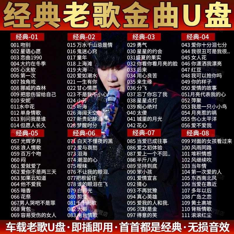 华语8090经典老歌车载u盘无损高音质粤语伤感情歌柏林之声劲爆dj