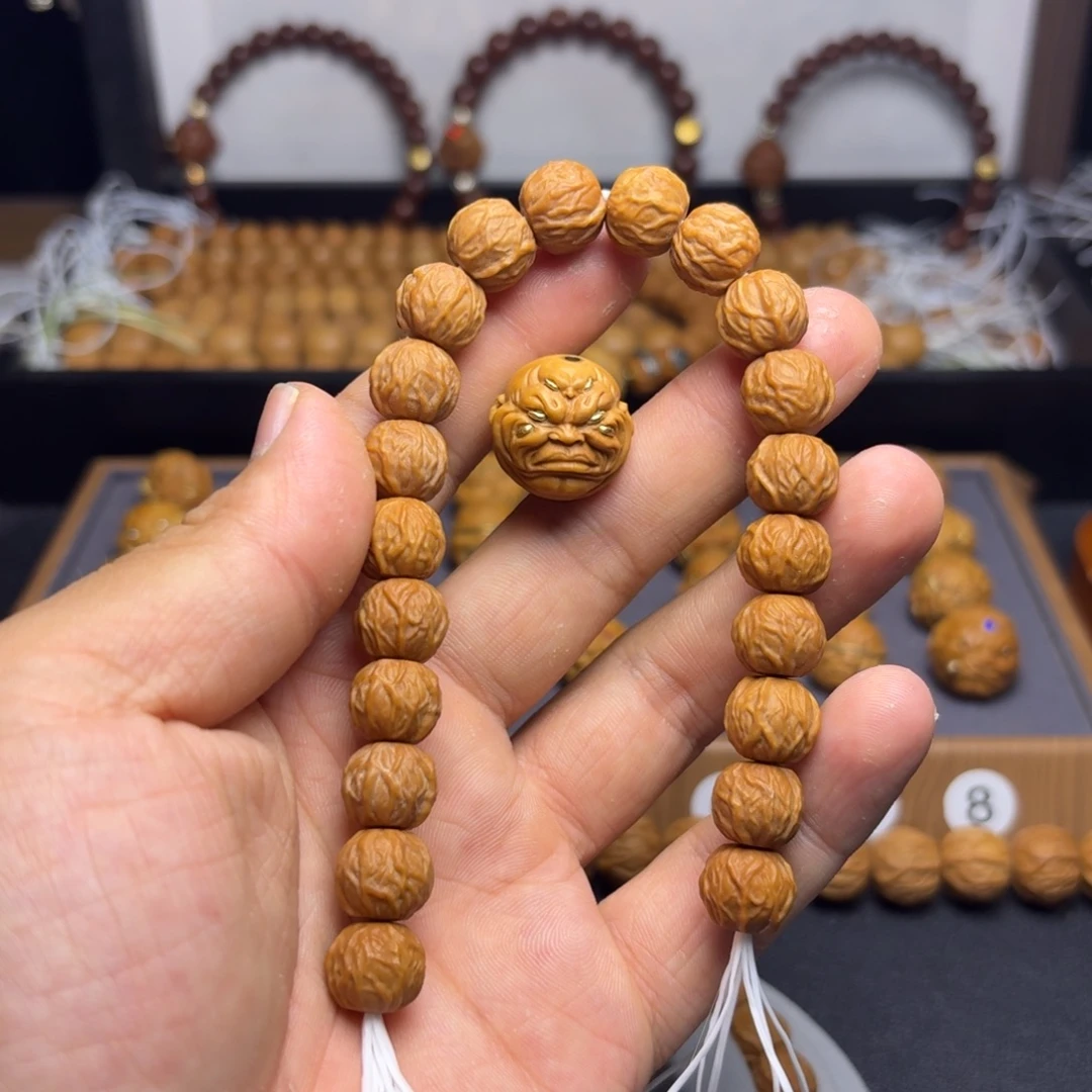 旭***旧手串/手链核桃全品毒液加六目