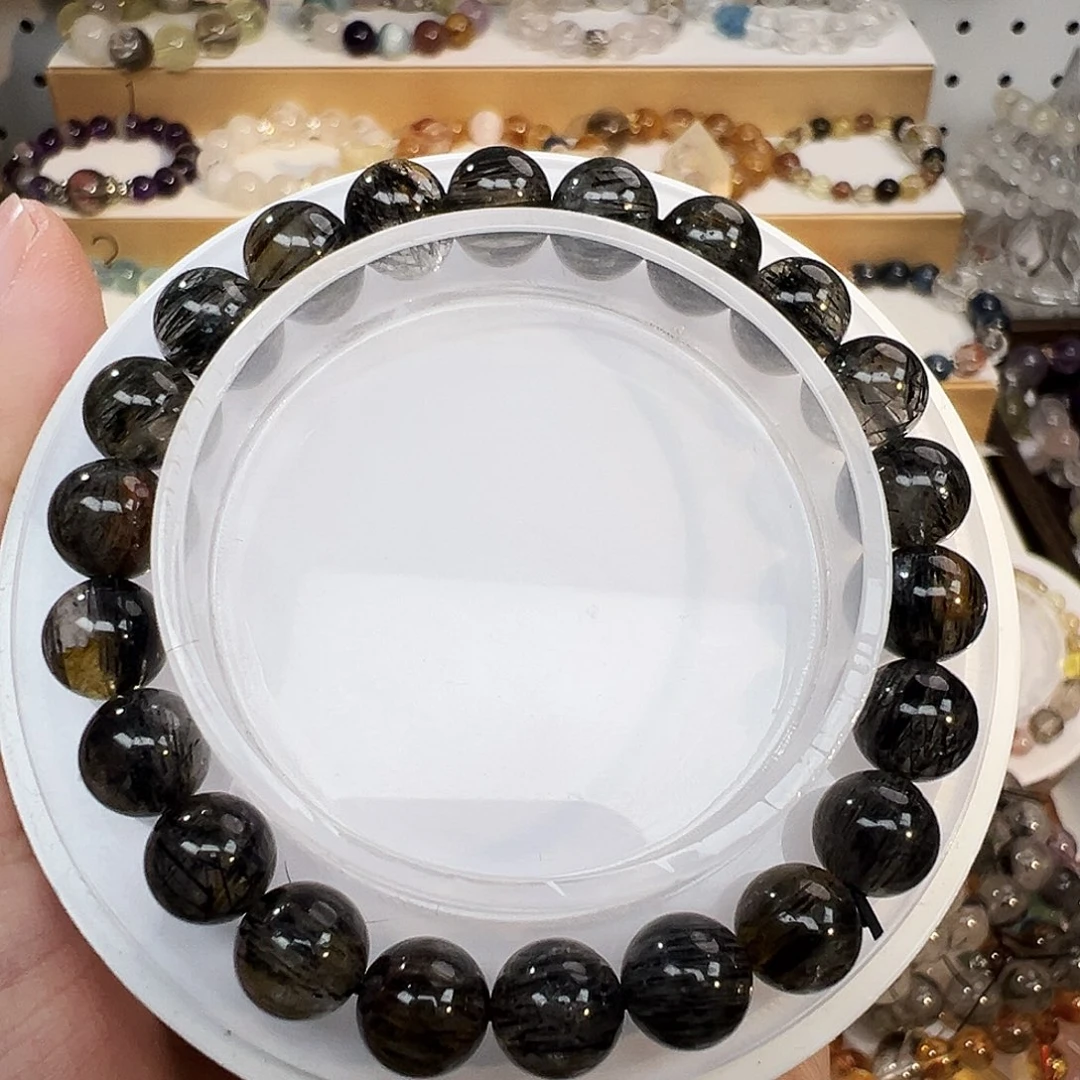 无合金黑发晶8mm