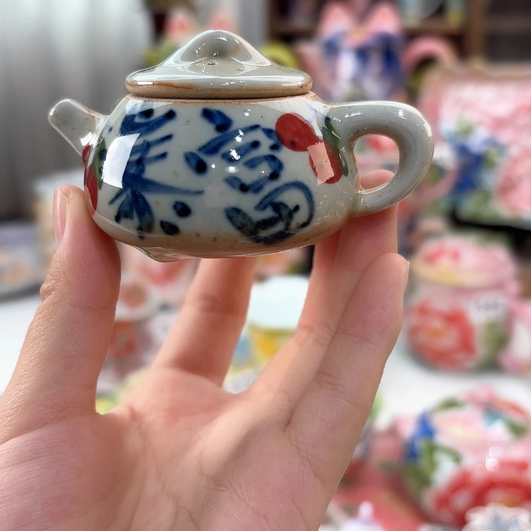 景德镇手绘高温釉下彩陶瓷茶具