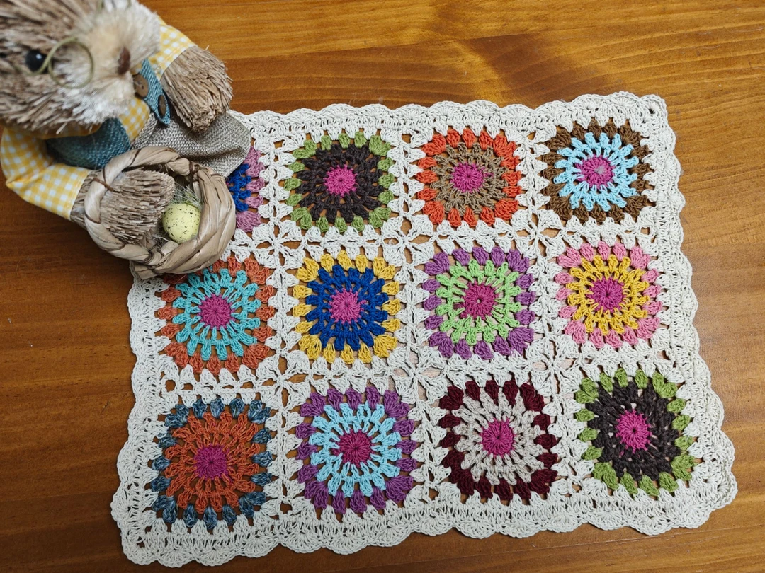 【登上织雾岛】彩拼隔热垫棉蕾丝手工美式乡村田园柜子盖布桌旗桌布