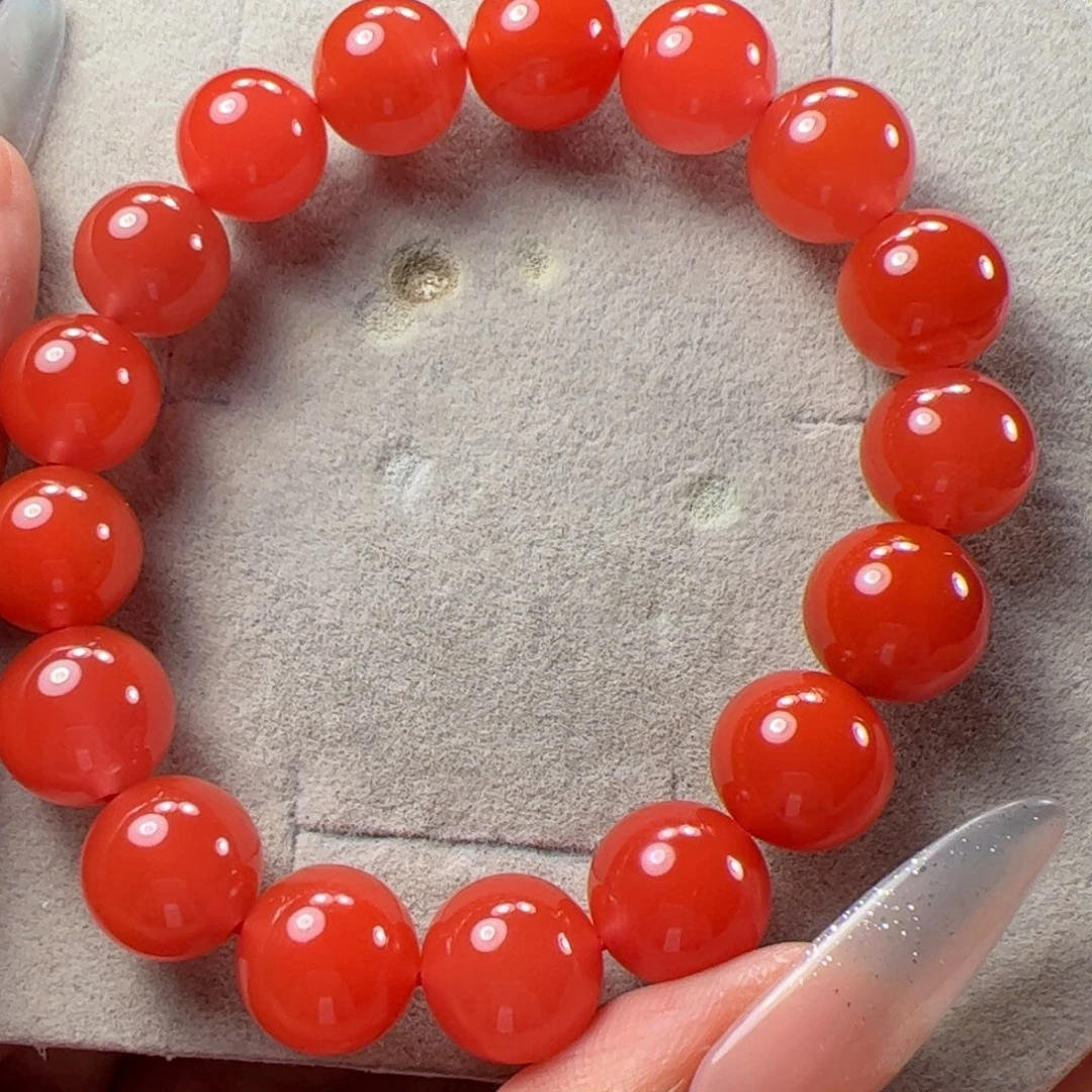 南红玛瑙未镶嵌11➕辣椒红单圈