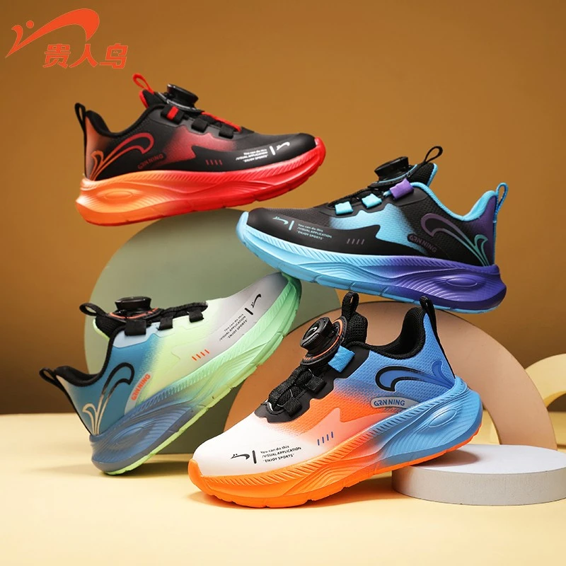 贵人鸟童鞋冬季加绒棉鞋保暖儿童运动鞋女童皮面防水防滑男童鞋子