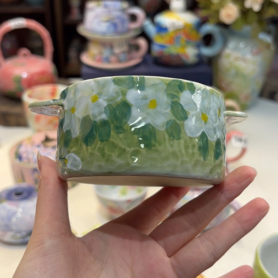 景德镇手绘高温釉下彩陶瓷茶具