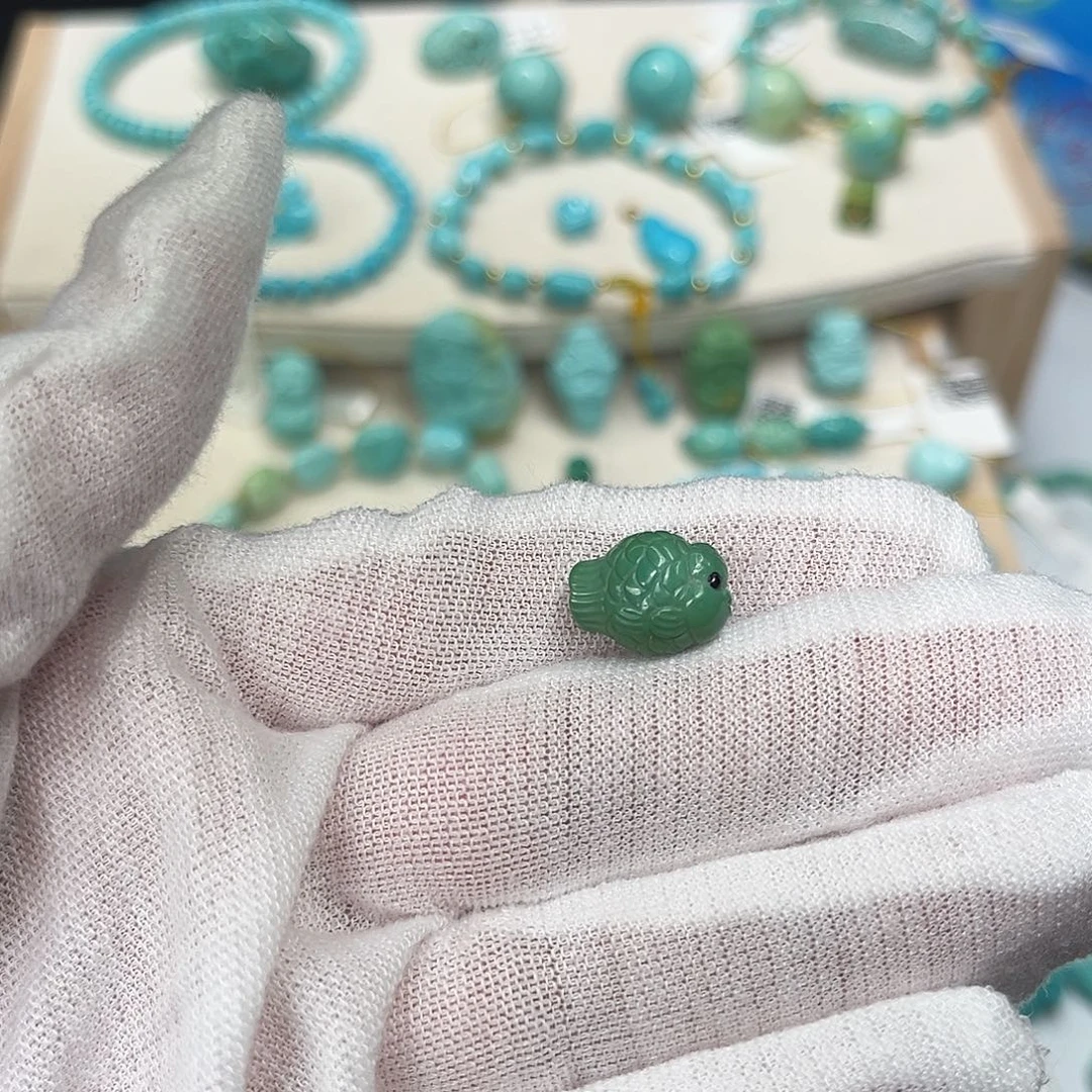 绿松石未镶嵌珠宝半成品