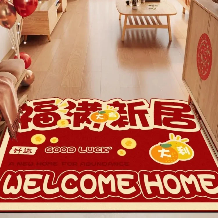 福满新居玄关浴室硅藻泥吸水防滑入户玄关门垫可裁剪