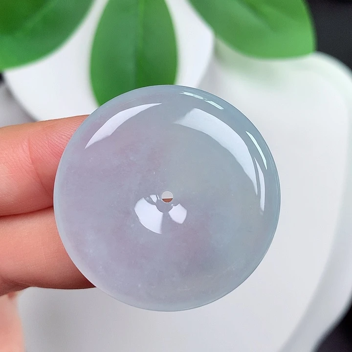颈饰未镶嵌翡翠平安扣 33.7x6.0mm