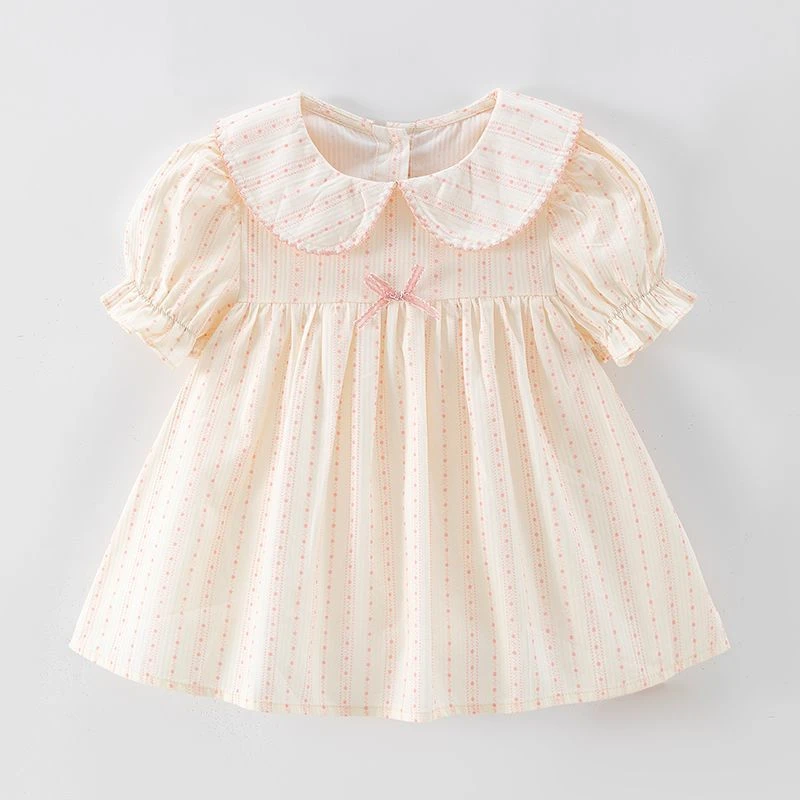 唐机豆豆女童娃娃衫宝宝反季清仓夏季洋气短袖上衣翻领POLO衫童装