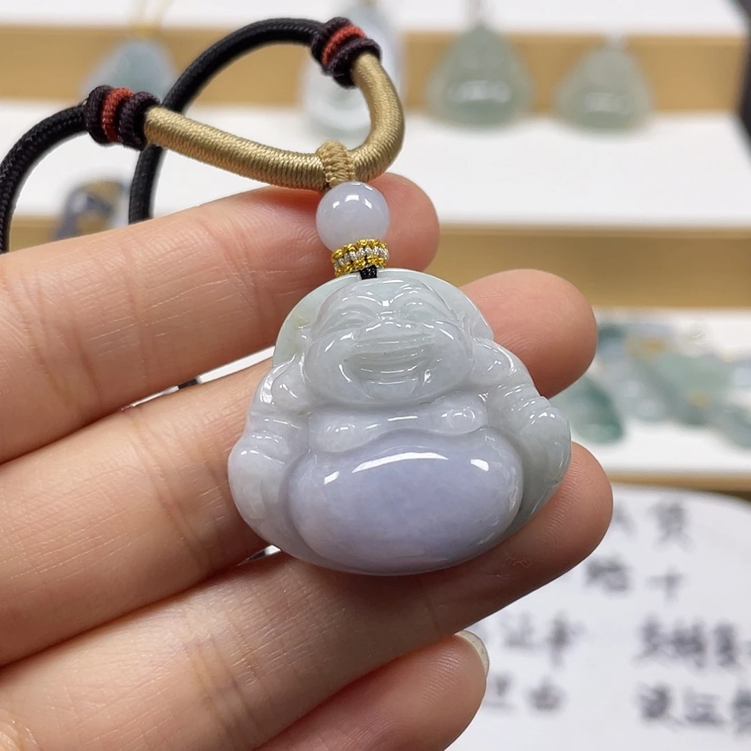 翡翠未镶嵌颈饰天然翡翠佛公吊坠一件8号