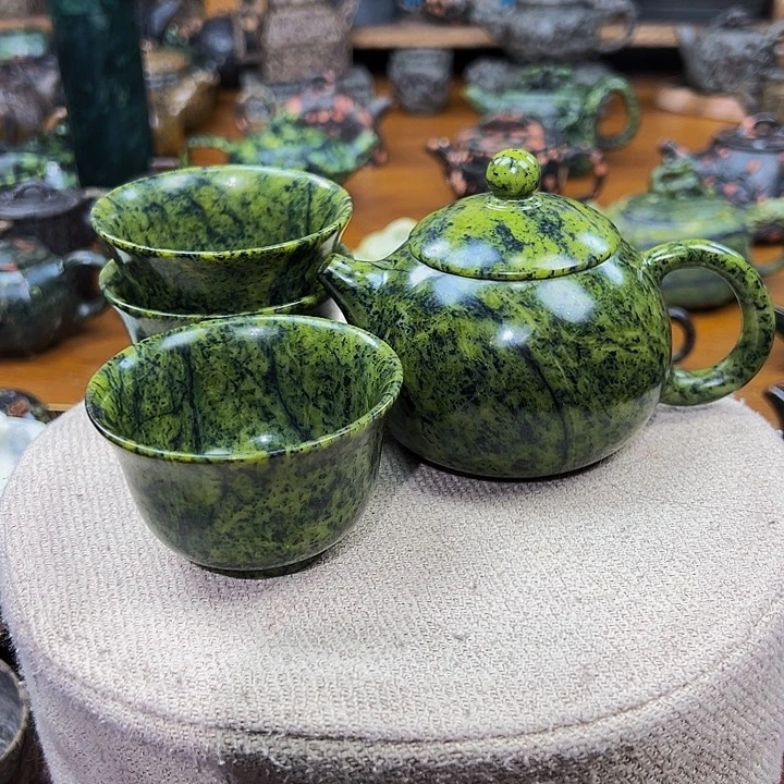 茶空天然石料藏玉药王石给****？