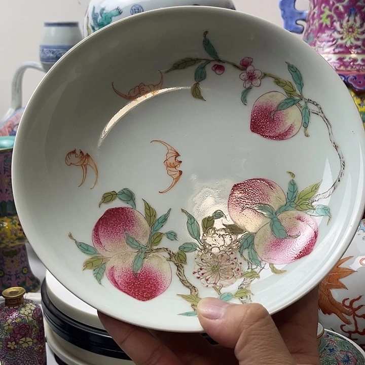 圣***霞摆件珐琅彩 珐琅彩盘
