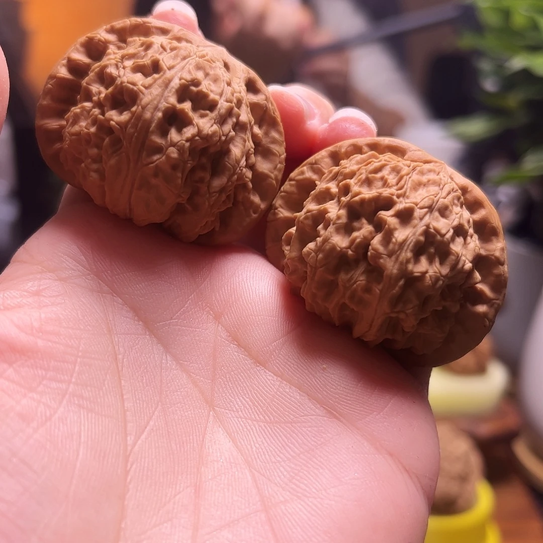 把件文玩核桃43尺白狮子8