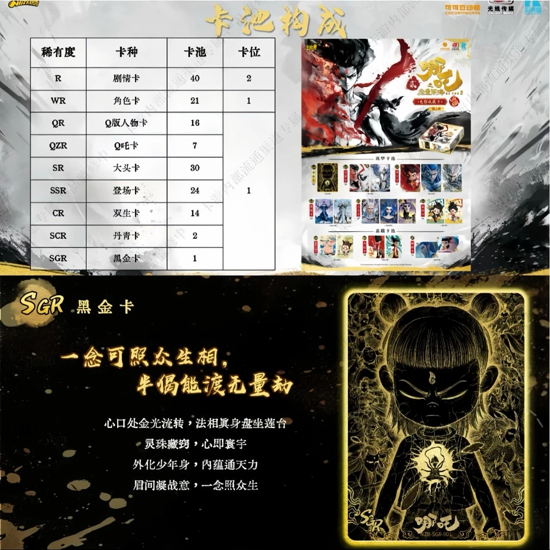 【哪吒大合集】哪吒魔童闹海灵焰包②弹盲盒卡片代拆