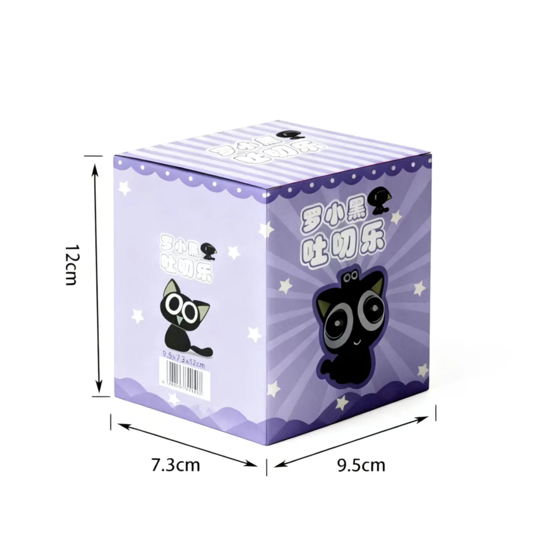解压罗小黑吐刀乐捏捏乐公仔桌面动漫周边小摆件