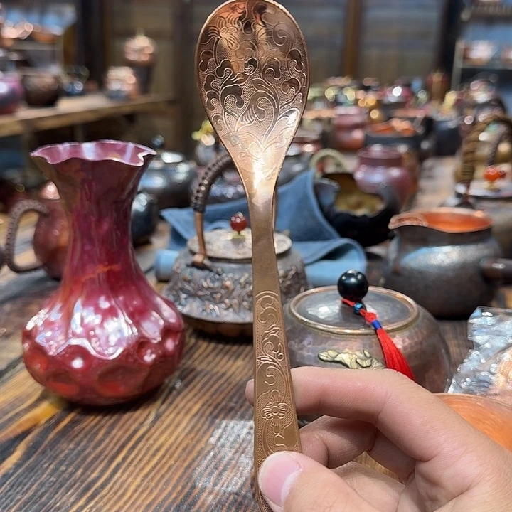 紫铜手工勺子一个