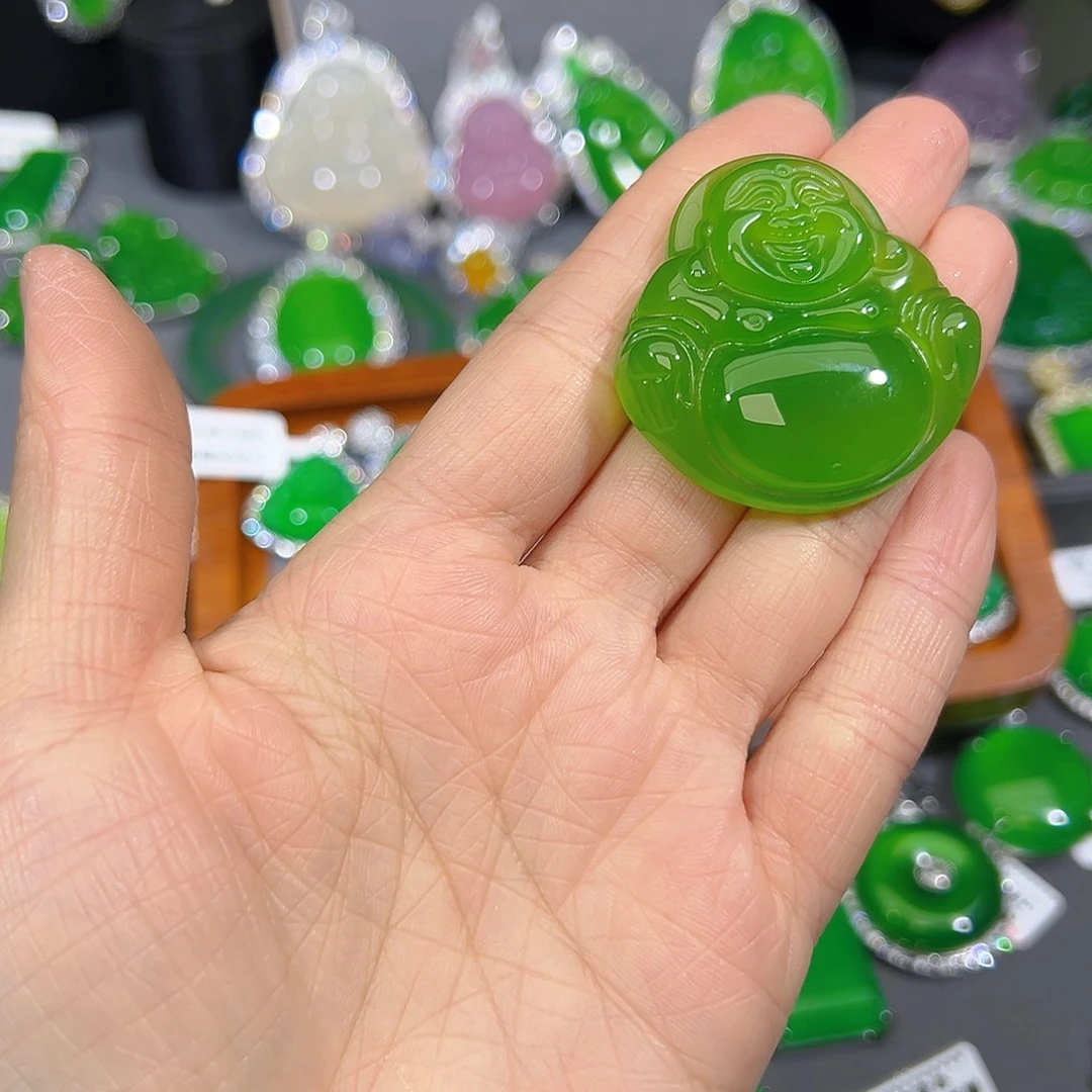 玛瑙/玉髓合金吊坠(赠链)