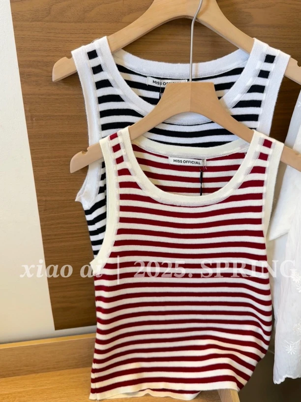 百搭条纹背心一年四季款