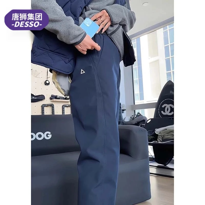 唐狮集团DESSO防水软壳冲锋男款秋季速干三角标户外休闲裤子夏季