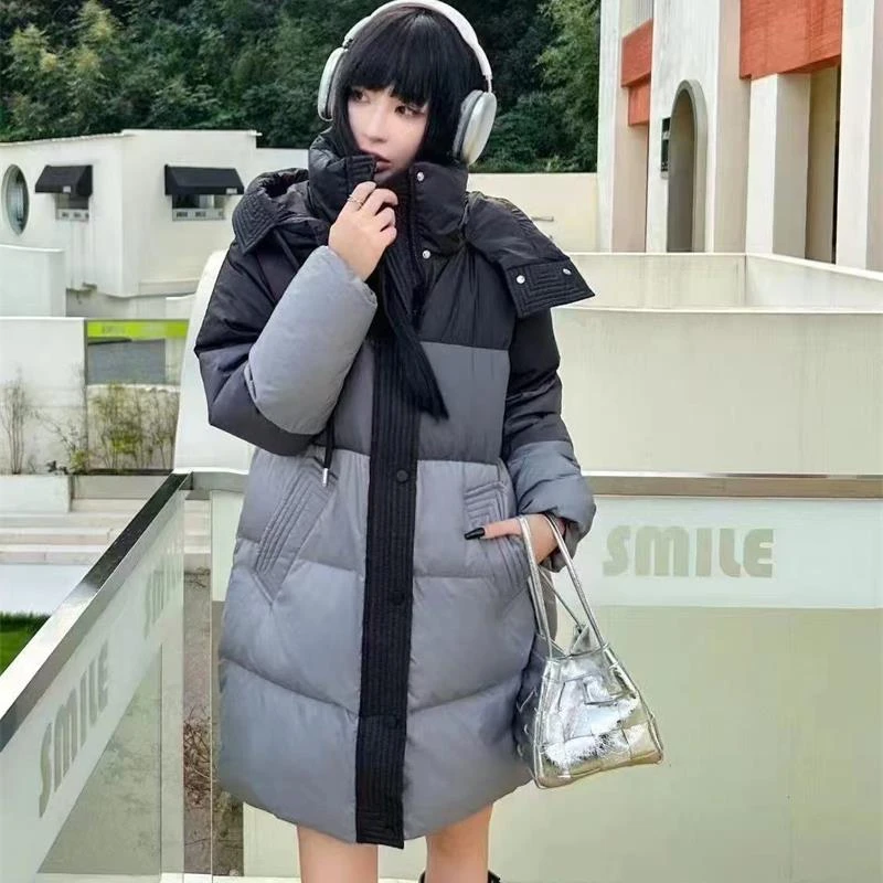 1223【紫】大童亲子时尚休闲带帽羽绒服-39