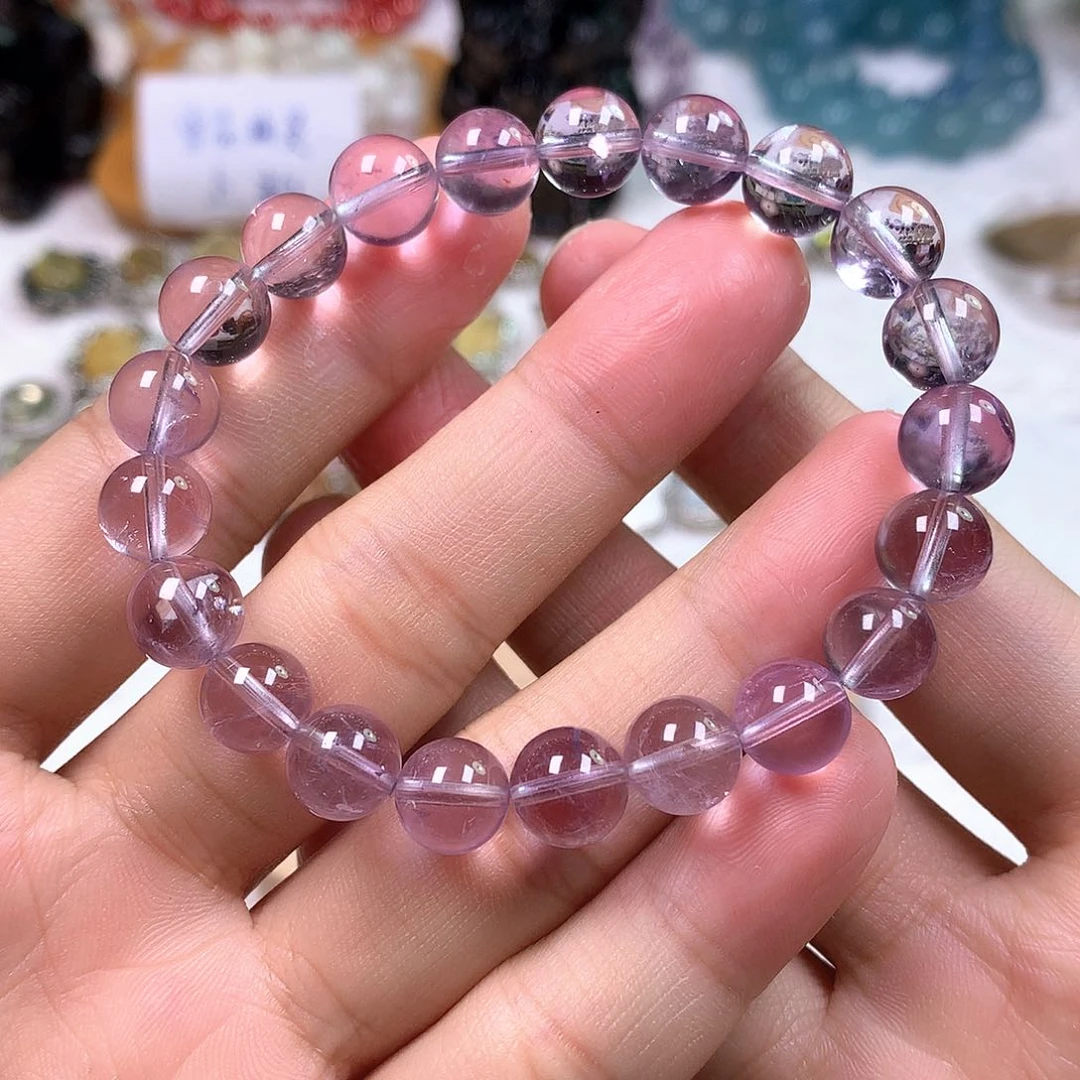 水晶手串未镶嵌紫水晶