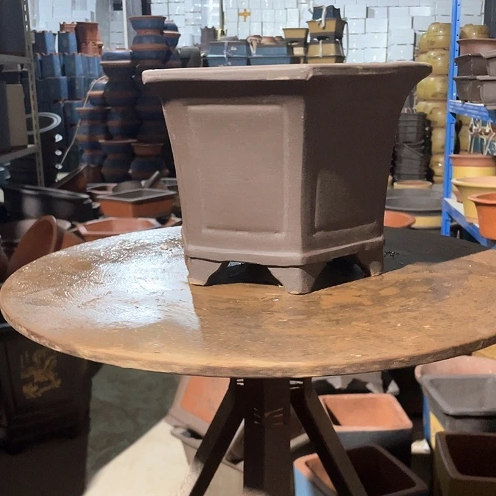 25素面六方花盆花盆