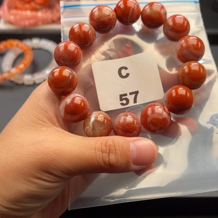 南红玛瑙未镶嵌多样性发货默认微瑕称重16mm