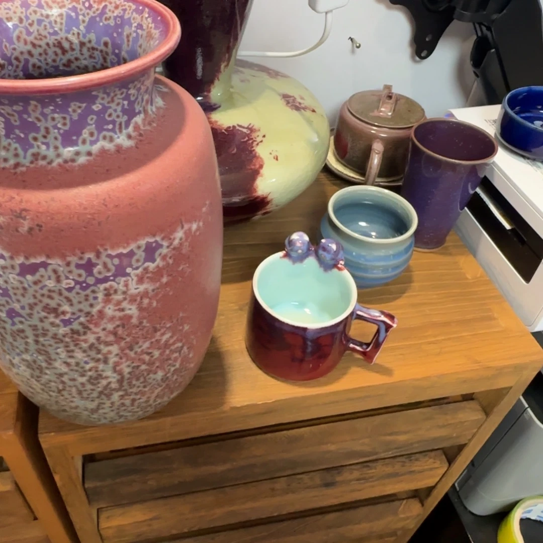 一***星钧瓷手作钧瓷钧瓷烟灰缸里葫芦
