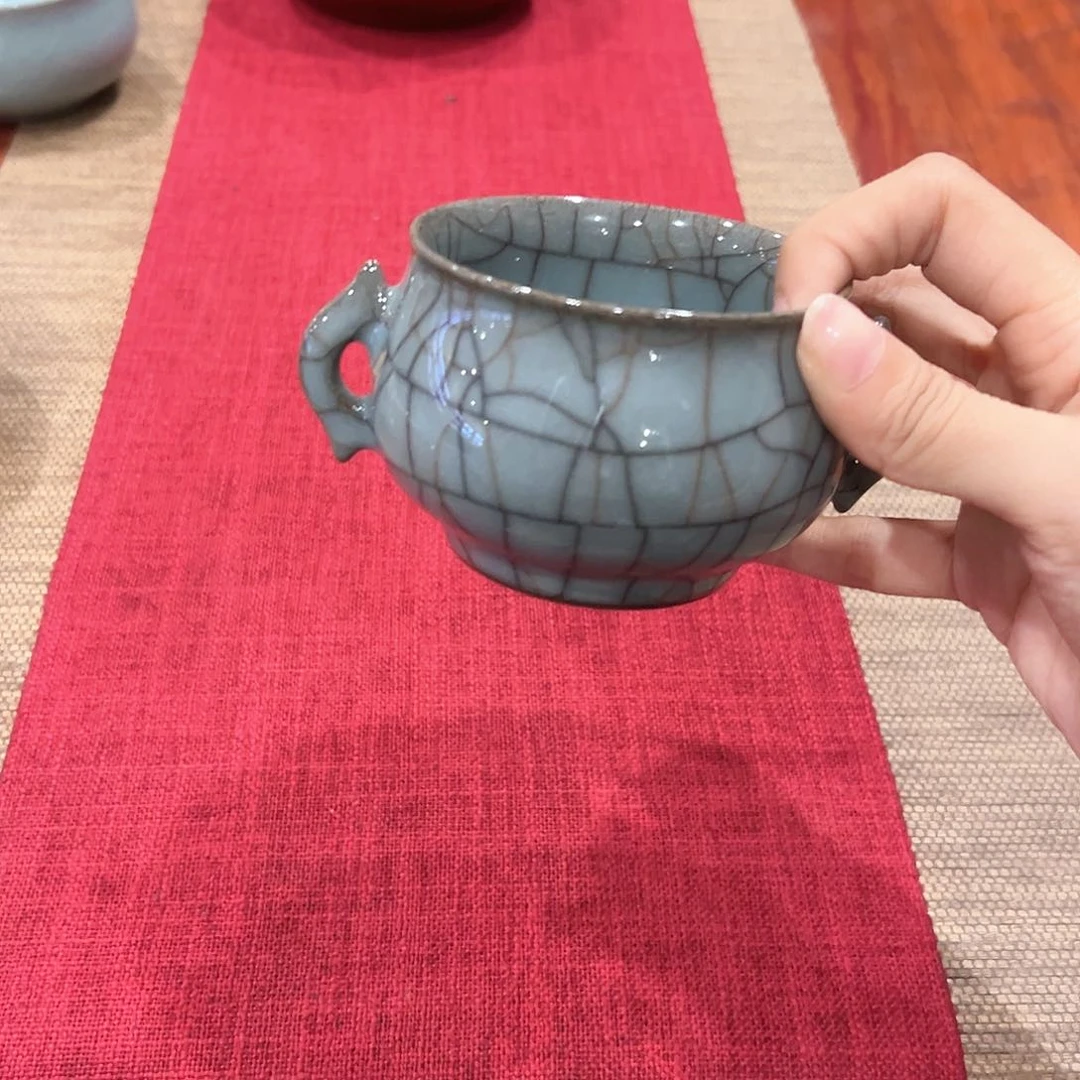 东***人龙泉云间青瓷小米茶器
