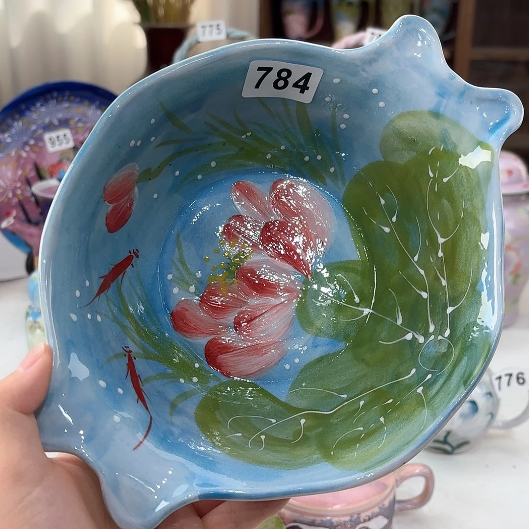 景德镇手绘高温釉下彩陶瓷茶具